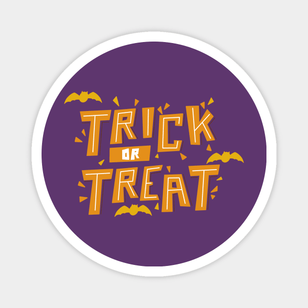 Trick or Treat - Lettering Magnet by Lionti_design